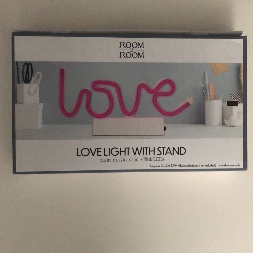 Love light with stand